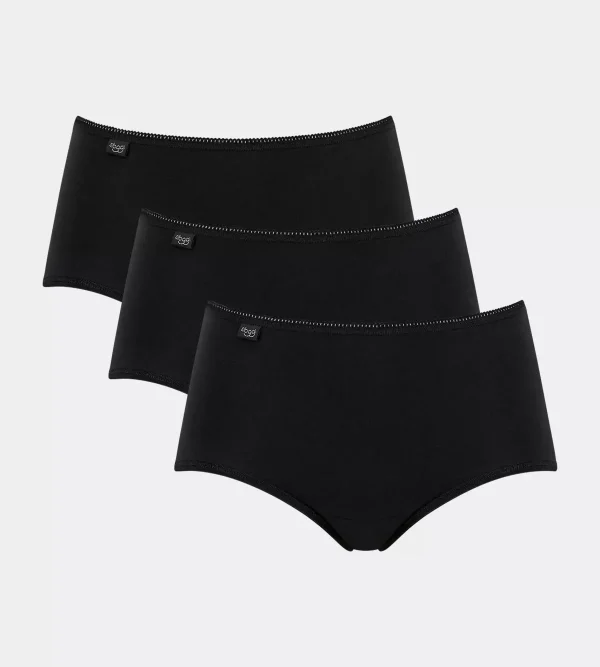sloggi Multipack Knickers | Maxi & Midi<24/7 COTTON Black