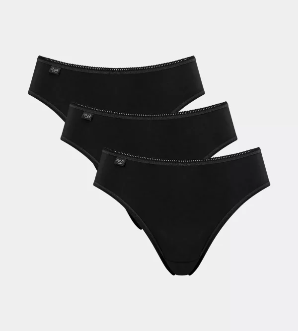 sloggi Multipack Knickers | Maxi & Midi<24/7 COTTON Black