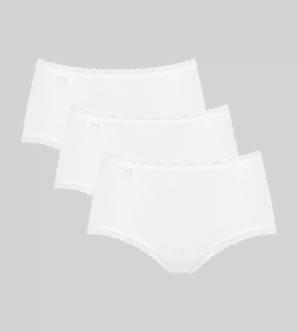 sloggi Multipack Knickers | Maxi & Midi<24/7 COTTON LACE White