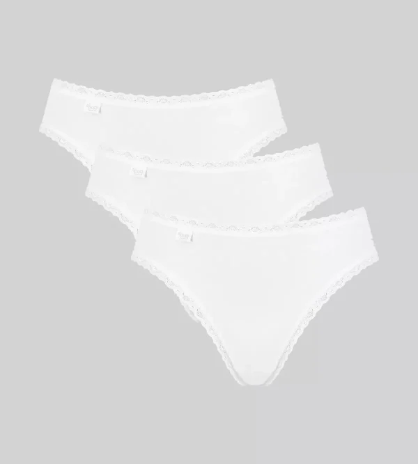 sloggi Multipack Knickers | Maxi & Midi<24/7 COTTON LACE White