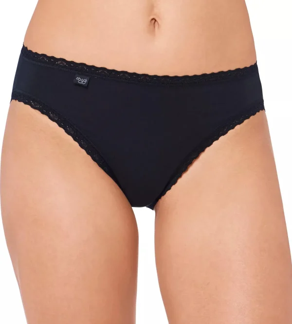 sloggi Multipack Knickers | Maxi & Midi<24/7 COTTON LACE Black
