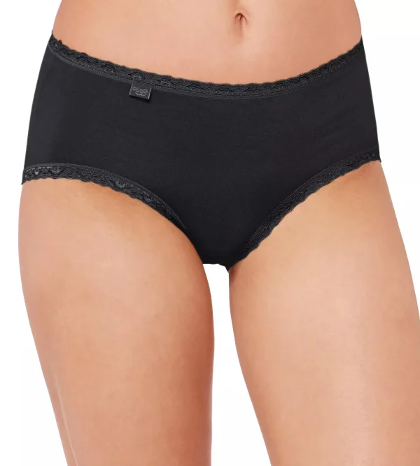 sloggi Multipack Knickers | Maxi & Midi<24/7 COTTON LACE Black