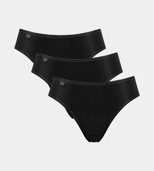 sloggi Multipack Knickers | Maxi & Midi<24/7 MICROFIBRE Black