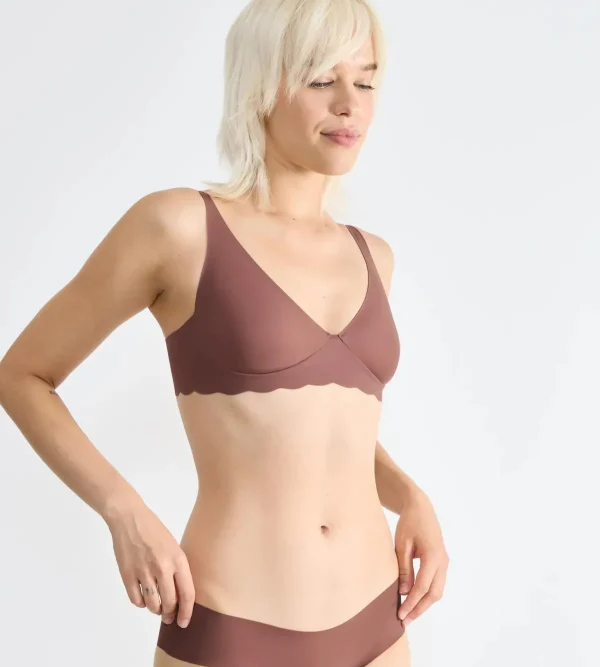 sloggi Bralettes | Non-wired Bras<ZERO MICROFIBRE Cacao